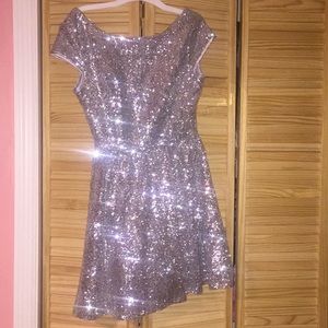 Beautiful silver sequenced dress